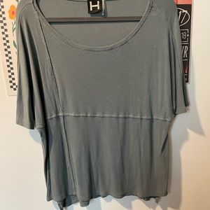 Blue oversized top